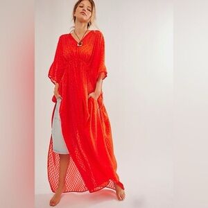 NWT Free People Stevie Sheer Kaftan One Size fits all